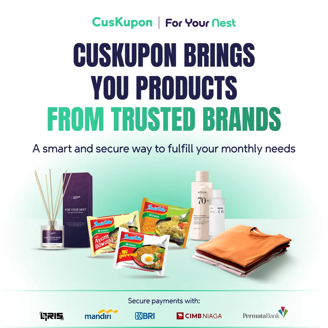 CusKupon brings you products from trusted brands. A smart and secure way to fulfill your monthly needs.